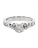 Mixed Cut Diamond Engagement Ring in White Gold